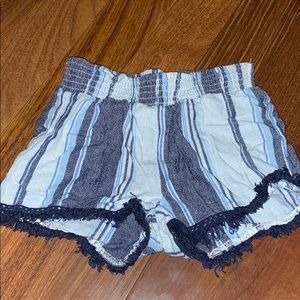 Vanilla Star striped shorts w/ stretchy waist band